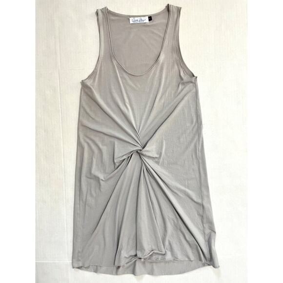 Ava Sky Hawaii Womens Mini Bodycon Dress Small Gray Knotted Front Stretch Basic - Picture 1 of 12